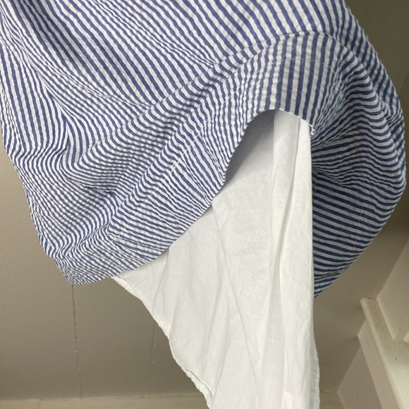 Duffield lane nautical seersucker summer dress size small - Picture 5 of 12